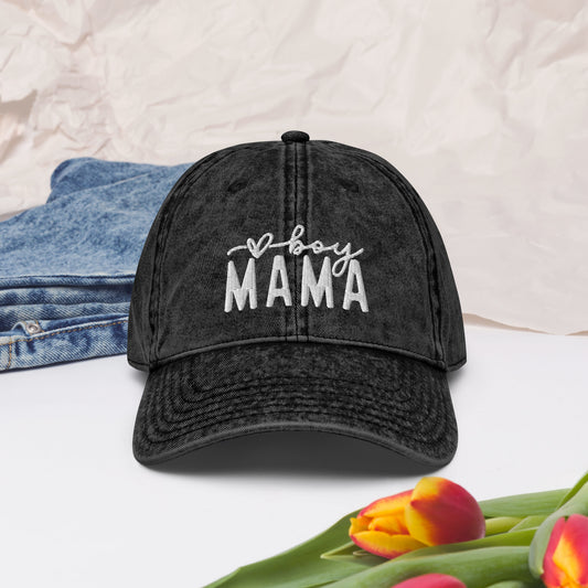 Boy Mama Vintage Hat